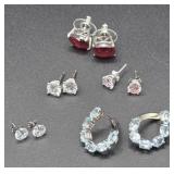 5pr Sterling Silver Earrings