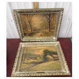 Pair Robert Wood prints