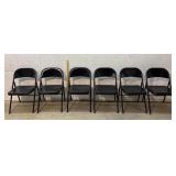 6 Folding Chairs- clean