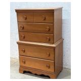 Rock Maple Chest on Chest 32/20/52