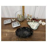 Nippon, red ware bowls, salt & pepper shakers etc