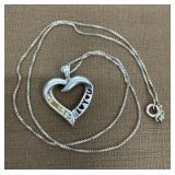 .925 Silver Necklace And Pendant