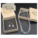 Kirks Folly sparkly necklace & earrings