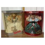 1992 & 1995 Happy Holidays Barbie