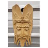 Hand carved wooden mask