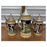 3 German steins