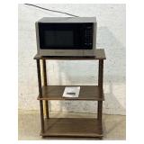 Black & Decker Microwave Oven w/ Stand - works-