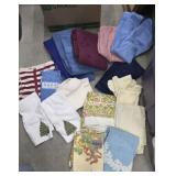 Box of mostly vintage bathroom towels - I believe