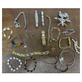 Costume Jewelry mostly bracelets and Lenox
