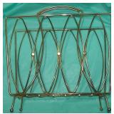 Mid Century Modern Atomic Metal Magazine / Record