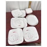 Corelle plates, bowls and serving tray