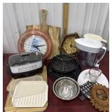 Cutting boards, water pitchers, clocks, slow