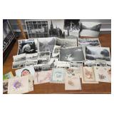 Misc ephemera photos cards postcards etc