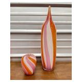 Tozai art glass vases