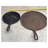 2 Cast Iron Griddles