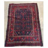 Persian oriental wool rug Approx. 62x42
