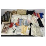 Large girly lot - dressy gloves, handkerchiefs,
