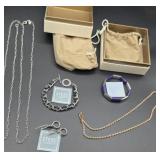 Beautiful stainless steel bracelets, earrings,