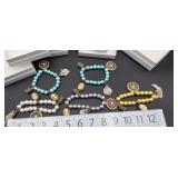 5 Costume Cameo/ Charm Bracelets