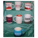 7 Dunkin Donuts Ceramic Mugs Never Used No Chips