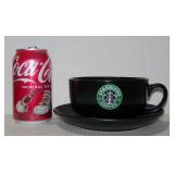 2008 Starbucks Black 18 Fl Oz Coffee Soup Cup Mug