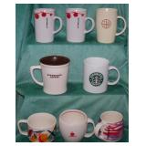 8 Starbucks Ceramic Coffee Mugs No Chips or