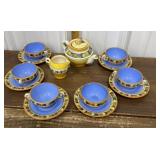 Majolica hand-painted Italian ceramic tea Set
