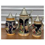 3 German steins