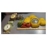 vintage New Haven, General Electric clocks