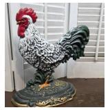 Cast iron rooster doorstop
