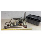 Sander, Stapler, Hammer,Saws w/ tub