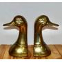 Pair of Brass Duck Bookends