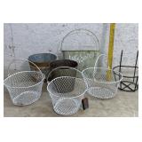 Wire & Tin Planters (7)