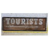 Tourist Sign - wood