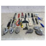 Chalk Lines, Scrapers & miscellaneous tools