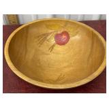 Folk art dough bowl