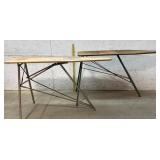 Early Wood & Iron Folding Ironing Boards(2)