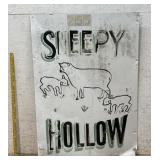Sleepy Hollow Sign/ Aluminum 34/48