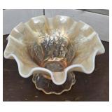 Peach Opalescent Iridescent Carnival Glass