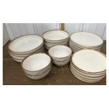 Bosmarlin plates, bowls- heavy *a few tiny chips