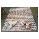 New quilt 99ï¿½ x 86ï¿½  with 2 pillowcases and 2