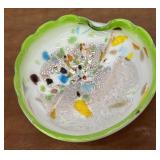 Murano art glass bowl