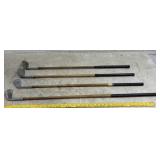 Wooden Shaft Golf Clubs (4)