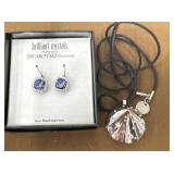 Swarovski elements earring and locket style