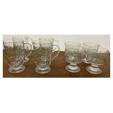 Christmas glasses - 2 sets of 4