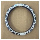 .925 signed Angelique De Paris Bangle Bracelet