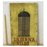 Indiana Silos Sign/ Tin 30/48