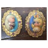 2 lucky locket Kiddles dolls - the cases need to