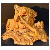 Antique Victorian Match Holder & Pipe Stand.