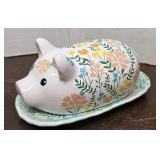 Fat pig butter dish